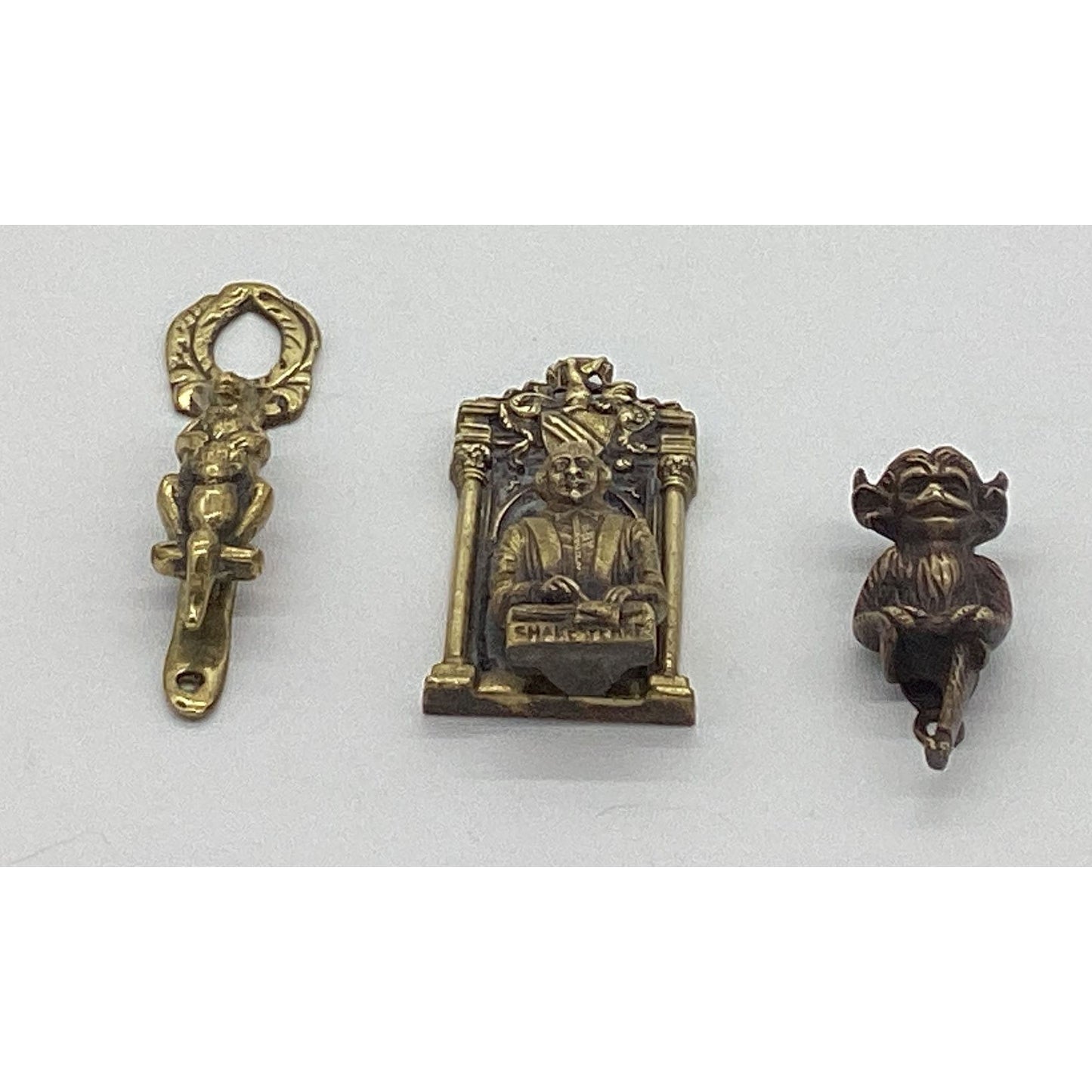 BRASS ANTIQUE DOOR KNOCKERS SET OF 3