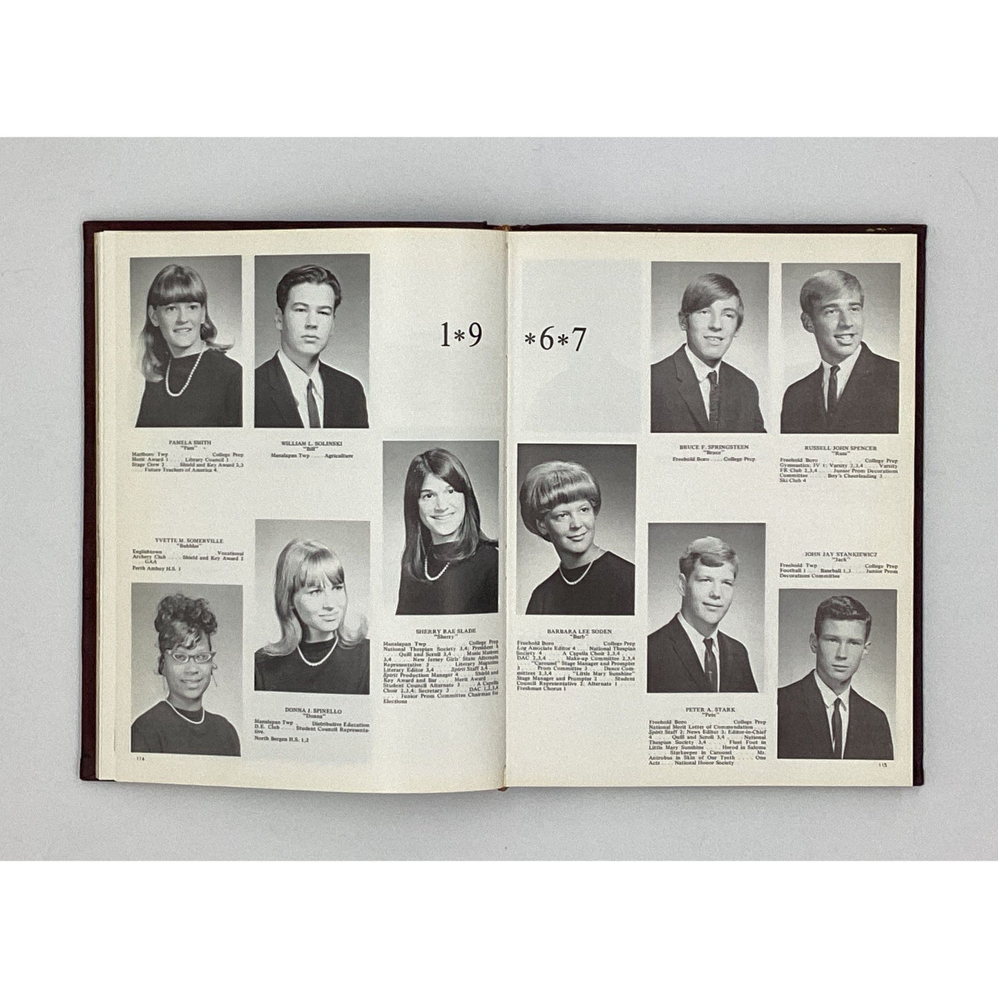 BRUCE SPRINGSTEEN HIGH SCHOOL YEARBOOK
