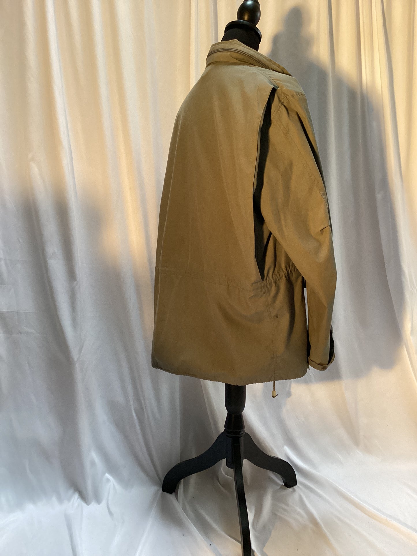Tan gender fluid sporting jacket