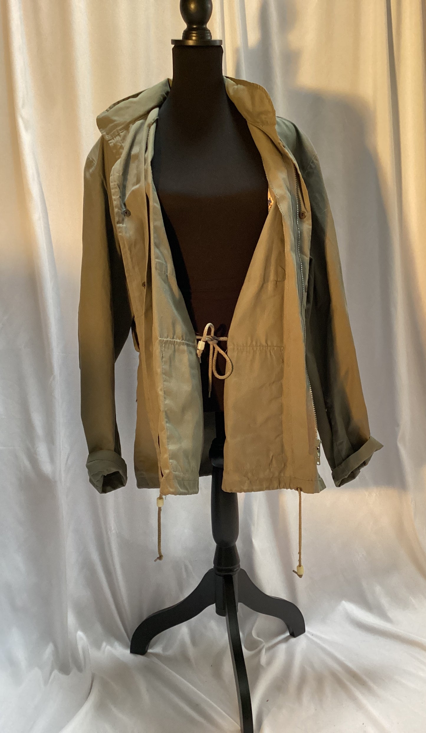 Tan gender fluid sporting jacket
