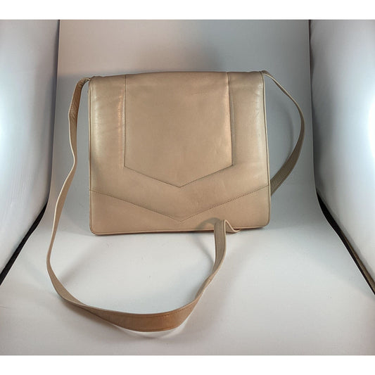 Beige leather Crossbody bag