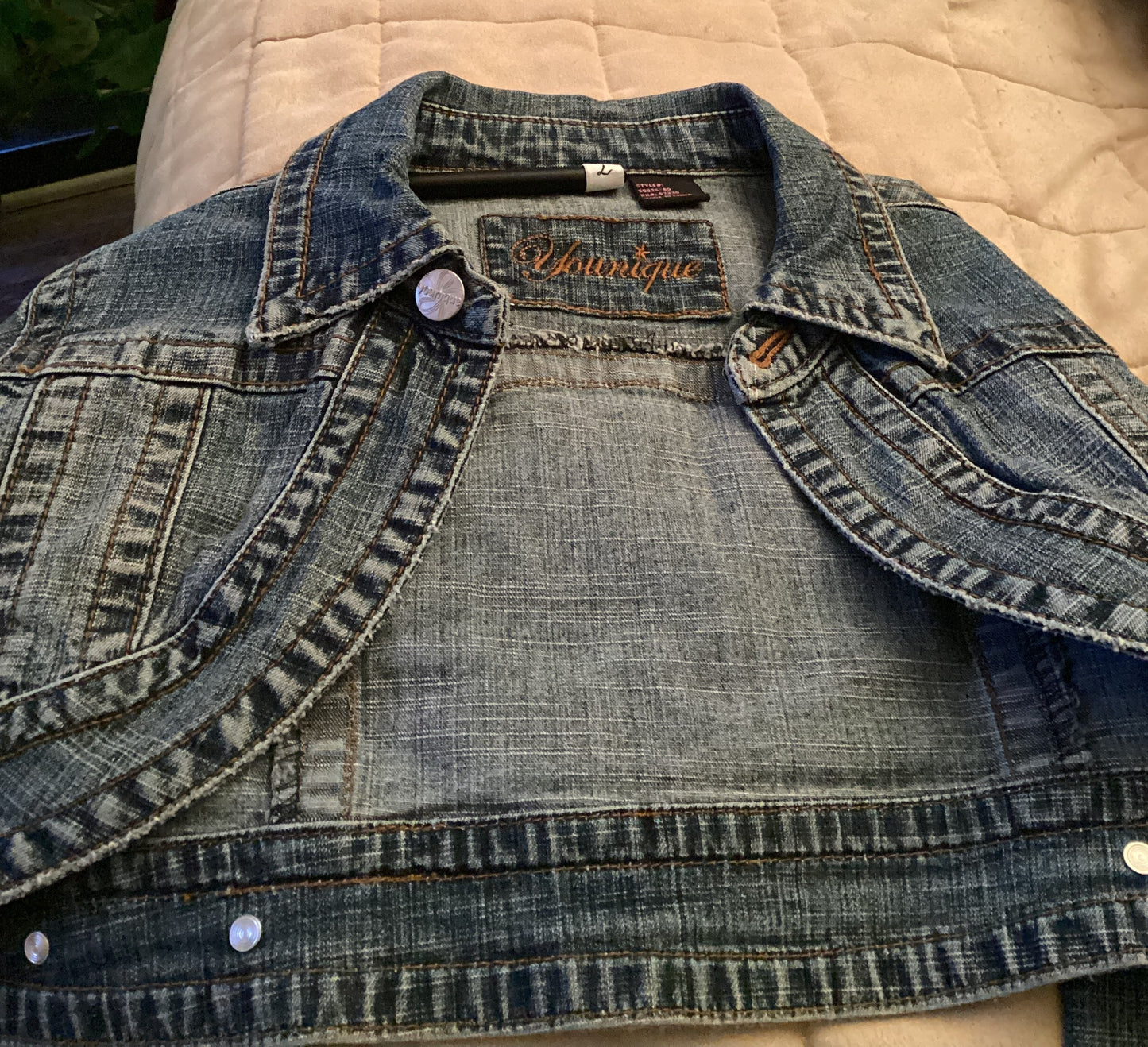 Acid washed Denim Shrug size small