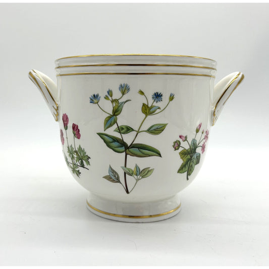 Vintage Minton Haddon Hall Colorful Stylized Floral Cachepot