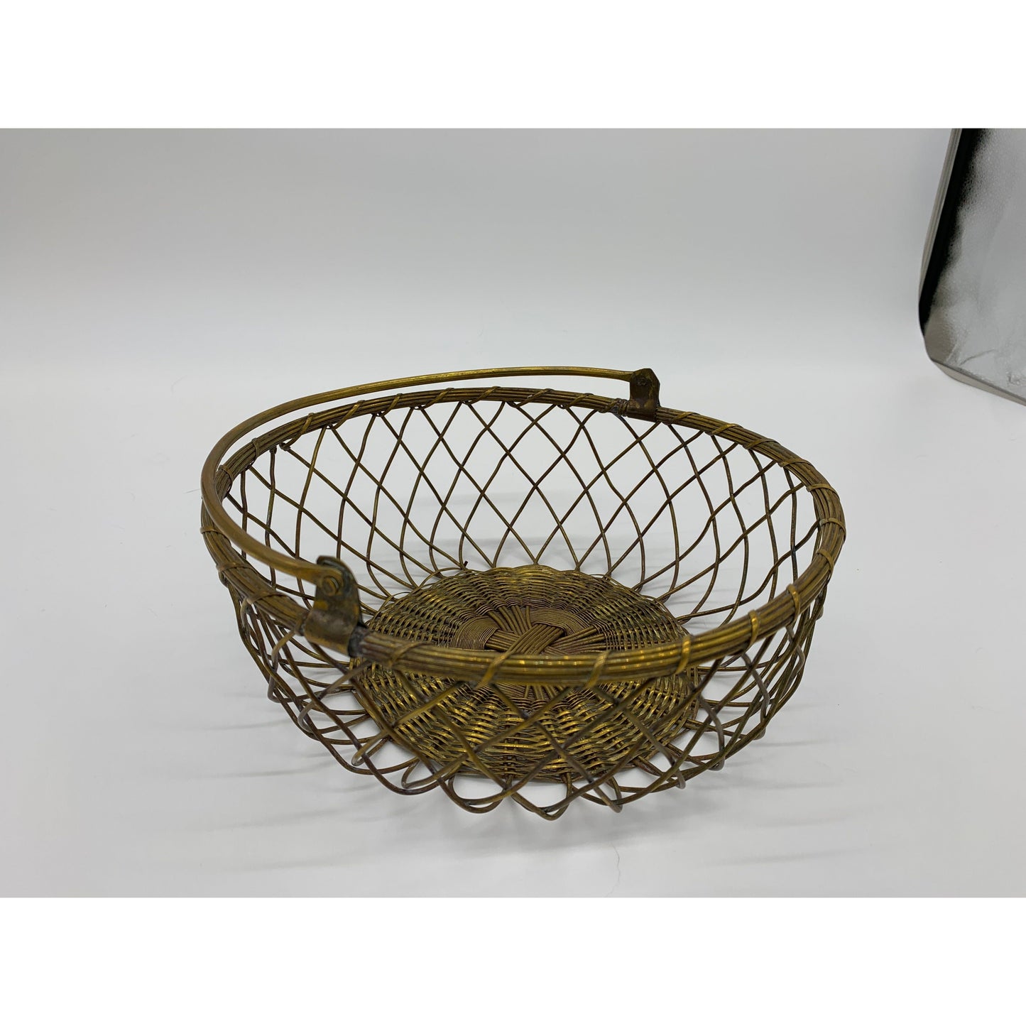 Brass Basket with Handle