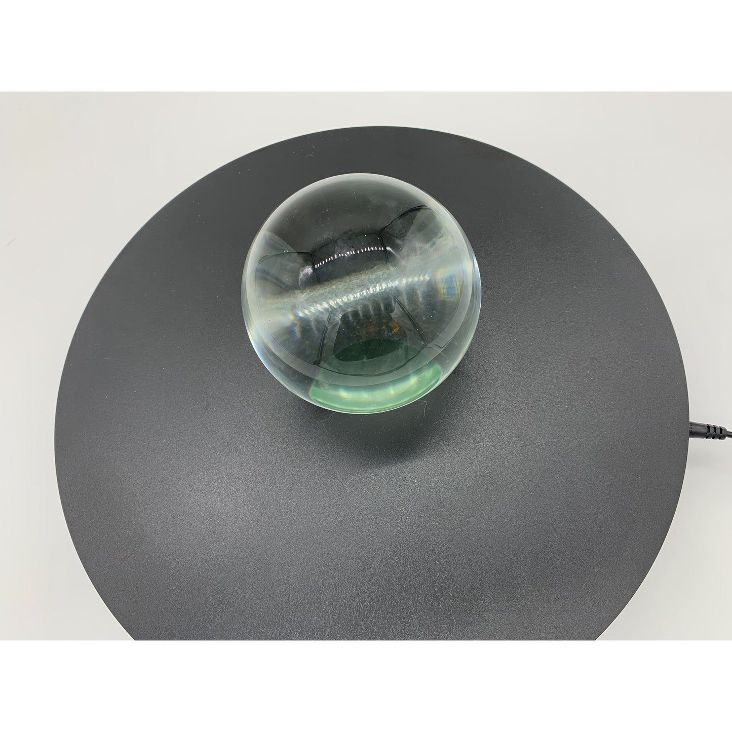 Crystal Ball on Wooden Pedestal