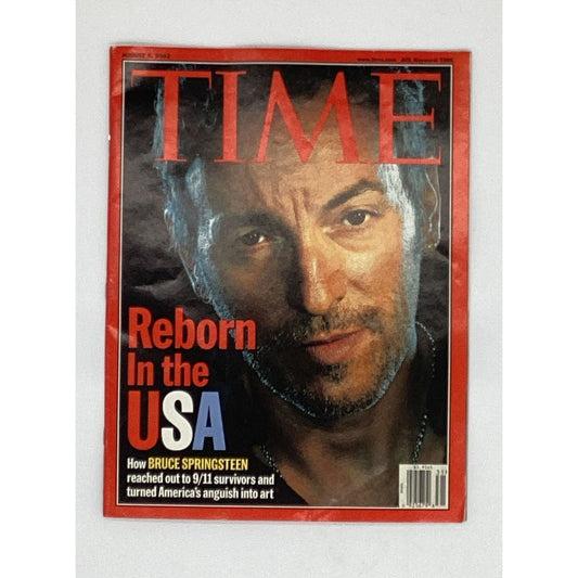 Springsteen on cover of Time Magazine August 5, 2002
